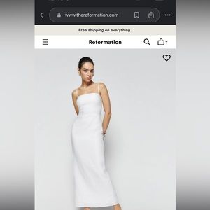 Reformation Frankie Linen Dress